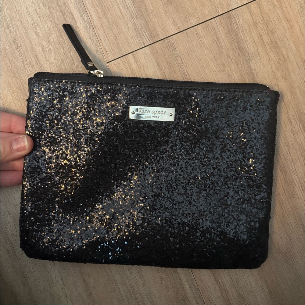 Kate spade small glitter clutch
